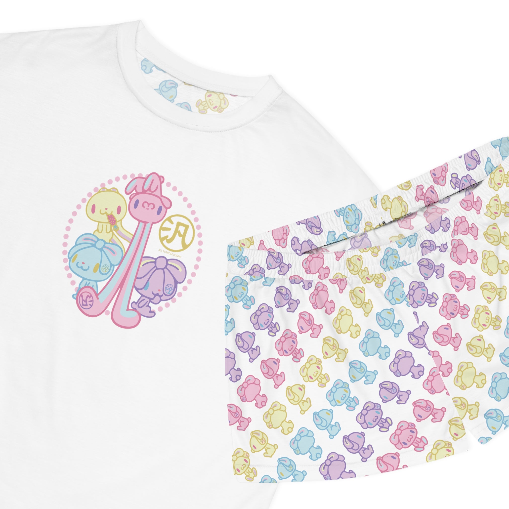 All Purpose Bunny Pastel Pals Short Pajama Set